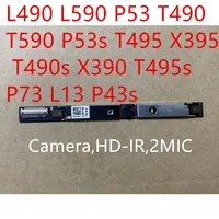 Nuovo originale Lenovo Thinkpad L490 L590 P53 T490 T590 P53s T495 X395 T490s X390 T495s P73 L13 P43s HD IR Camera MIC 01HW062