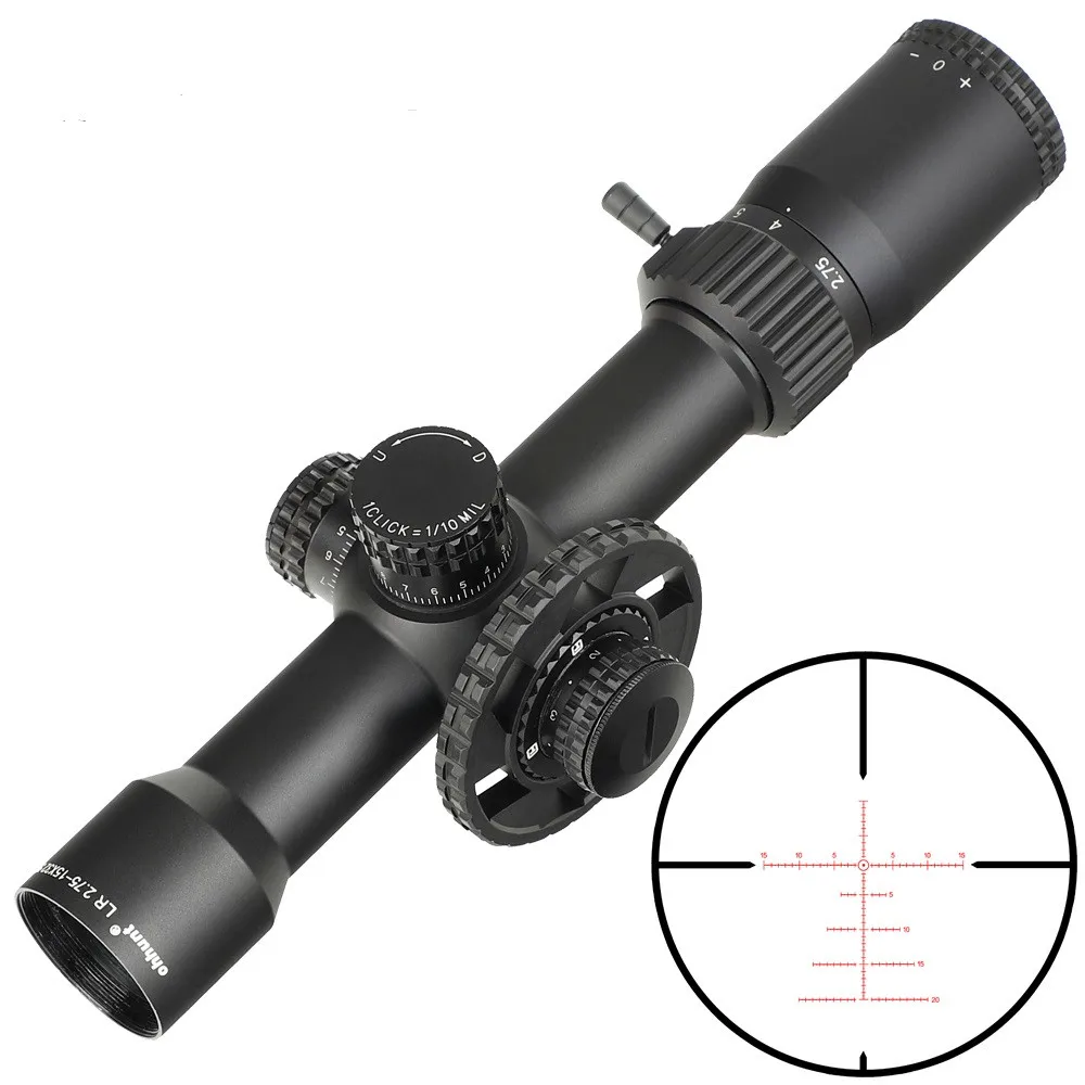Ohhunt LR 2 75 15X32 SFIR охотничий прицел стекло Выгравированная сетка Красная подсветка