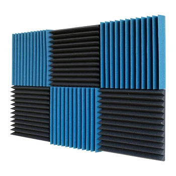 

Acoustic Foam Board, Studio Wedge Tile, Acoustic Foam Soundproof Pyramid Studio Treatment Wall Panel 5 x 30 x 30 cm