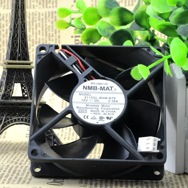 3110KL-04W-B79 DC12V 0.38A() 3 wires8025 защита двигателя охлаждения