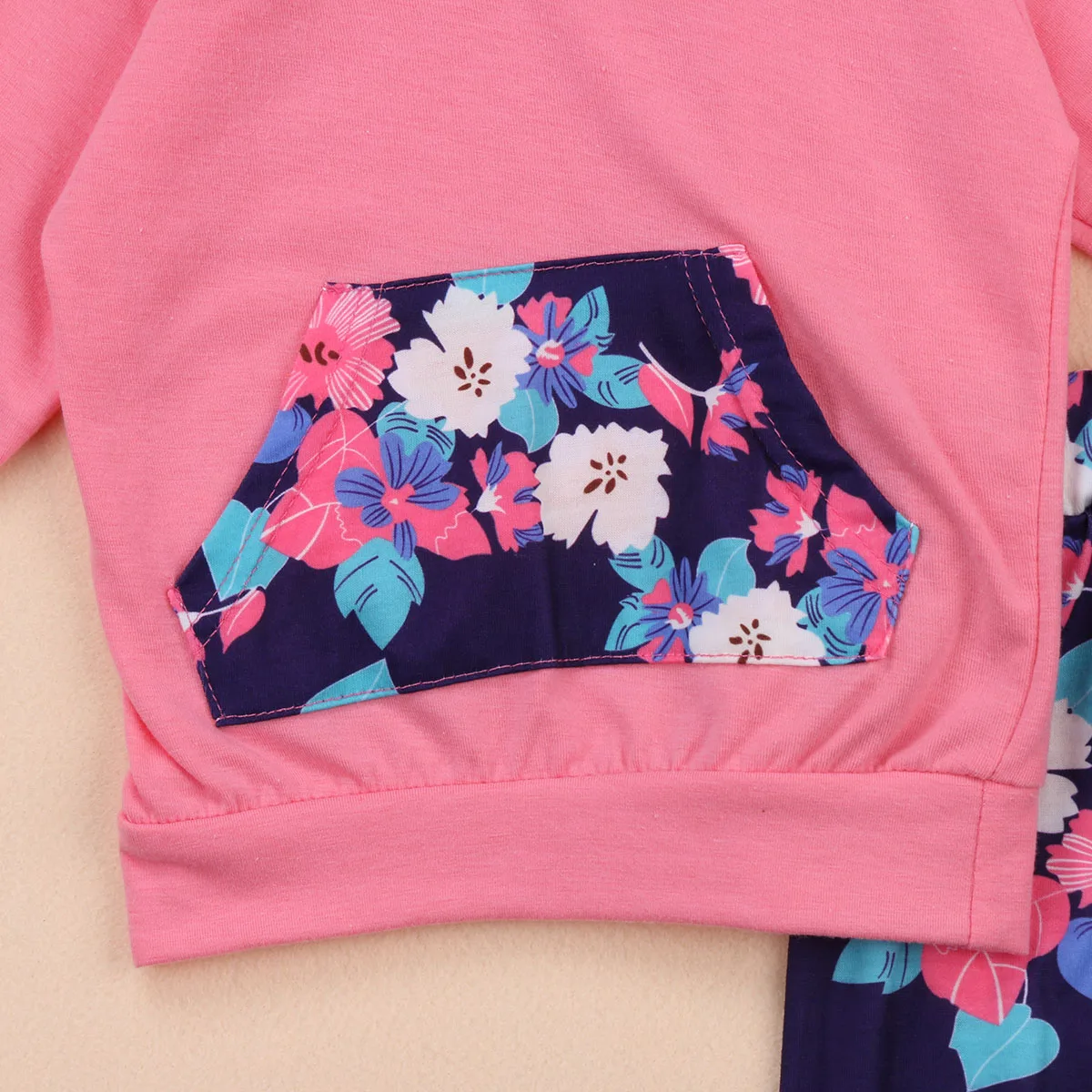Newborn Toddler Baby Girls Floral Long Sleeves Hoodie Tops Sweatshirt+Pants 2pcs Outfits Set Costume