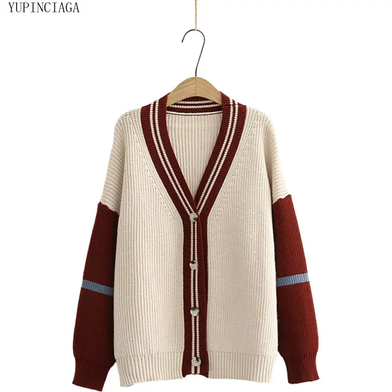 

YUPINCIAGA Women's Harajuku Knitted Sweaters 2020 Autumn New Korean Knitted Fluffy Fashionable Sweet Cardigan Sweater