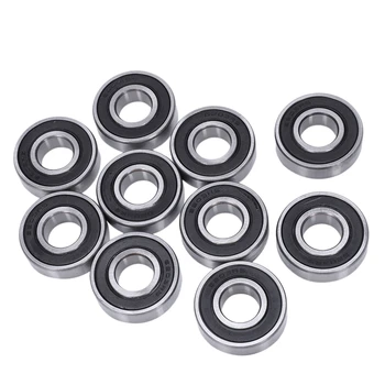 

6203RS Shielded Deep Groove Radial Ball Bearings 17mmx40mmx12mm 10Pcs