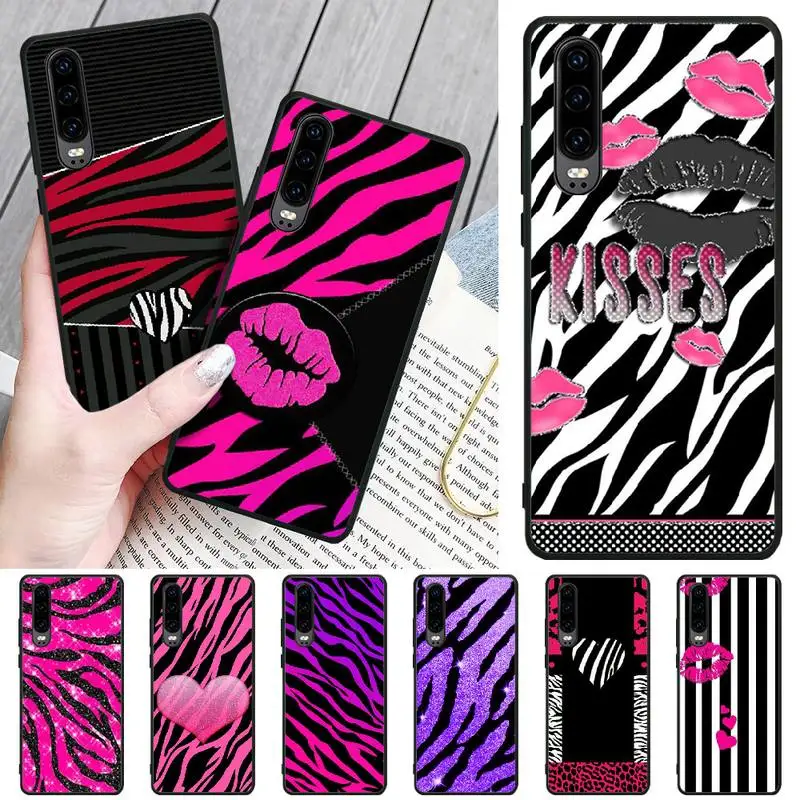 

ByLoving Zebra pattern love kiss Custom Photo Soft Phone Case For Huawei P8 lite 2017 P9 P10 20Pro Lite Pro P30lite P Smart 2019