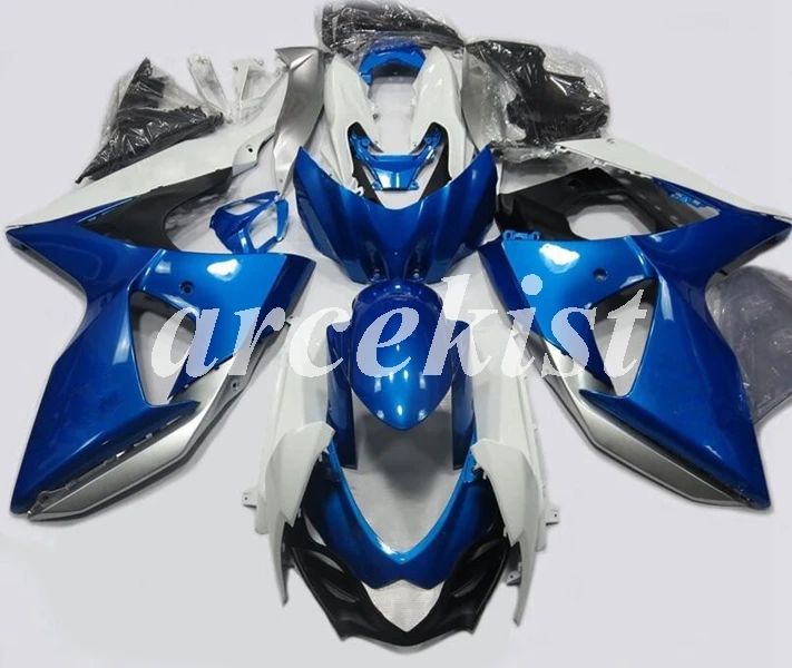 Инъекций ABS Полный обтекатели комплект подходит для Suzuki GSXR1000 K9 2009 2010 GSX-R1000 09, 10, 11, 12, 13, 14, 15, 16 лет тела комплект синего цвета