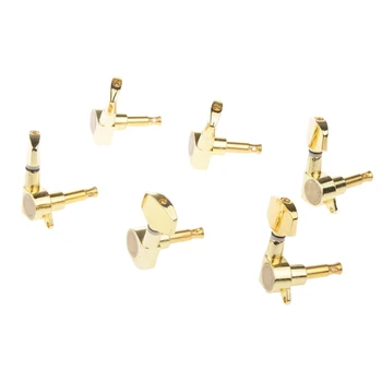 

3R+3L Tuning Keys Machine Heads Tuners Set For Acoustic Electric Guitar Gold