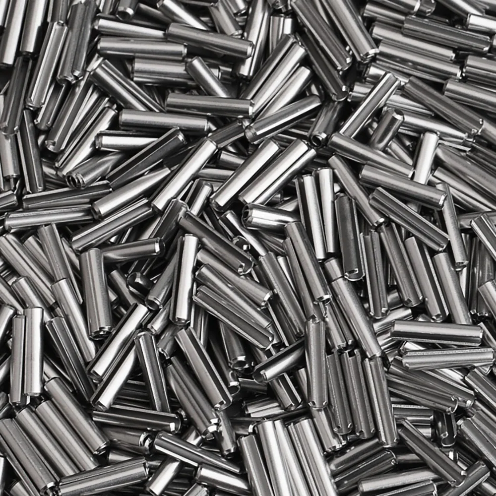 분할 스프링 다웰 장력 롤 핀 탄성 원통형 코터 핀 다웰 탄성 원통형 슬롯 핀 304 스테인레스 스틸