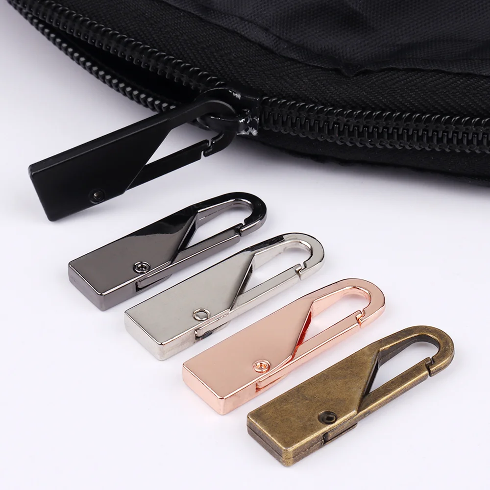 2pcs Metal Zipper Repair Kits Zippers Lightning Zippers Puller Zipper