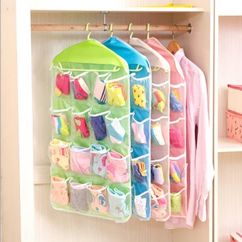 

Home Clear 16 Pocket Storage Organizer Hanging Rack Bag Shoe Accessories Hanger