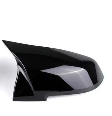 2 pieces Rearview Mirror Cover Cap Carbon Black for BMW Series 1 2 3 4 X M 220i 328i 420i F20 F21 F22 F23 F30 F32 F33 F36 X1 Black Right
