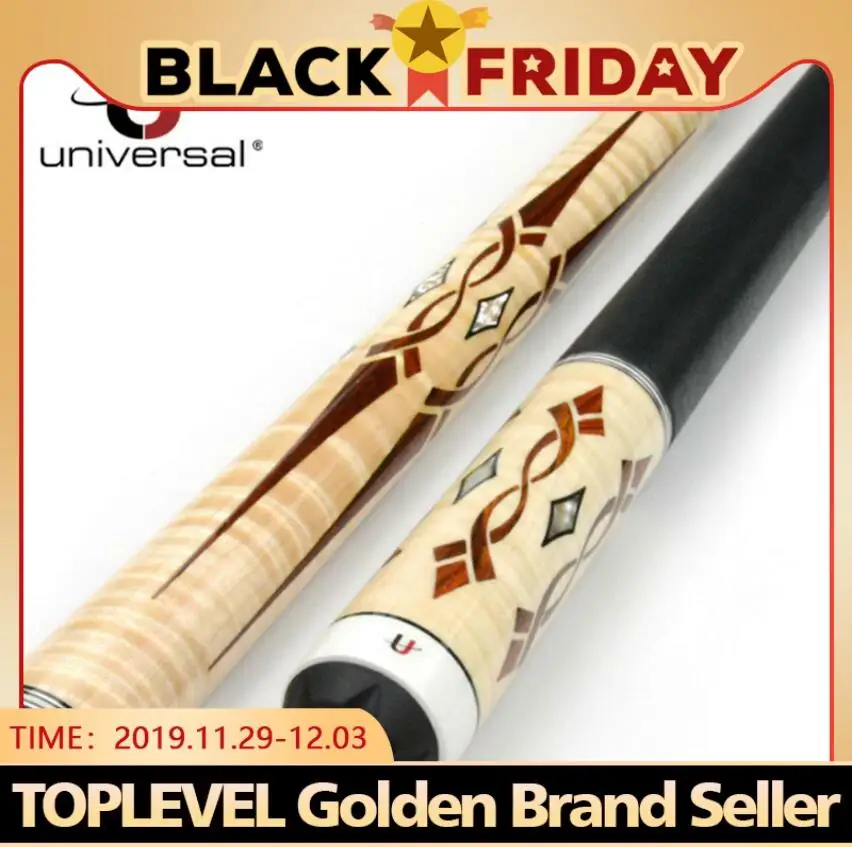

New Arrival Universal Sculpture Billiard Pool Cues Stick 12.75mm Tip UN111-9 Black 8 with Protector Durable Handmade China 2019