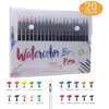 WATERCOLOR BRUSH MARKERS : 20 COLOR SET