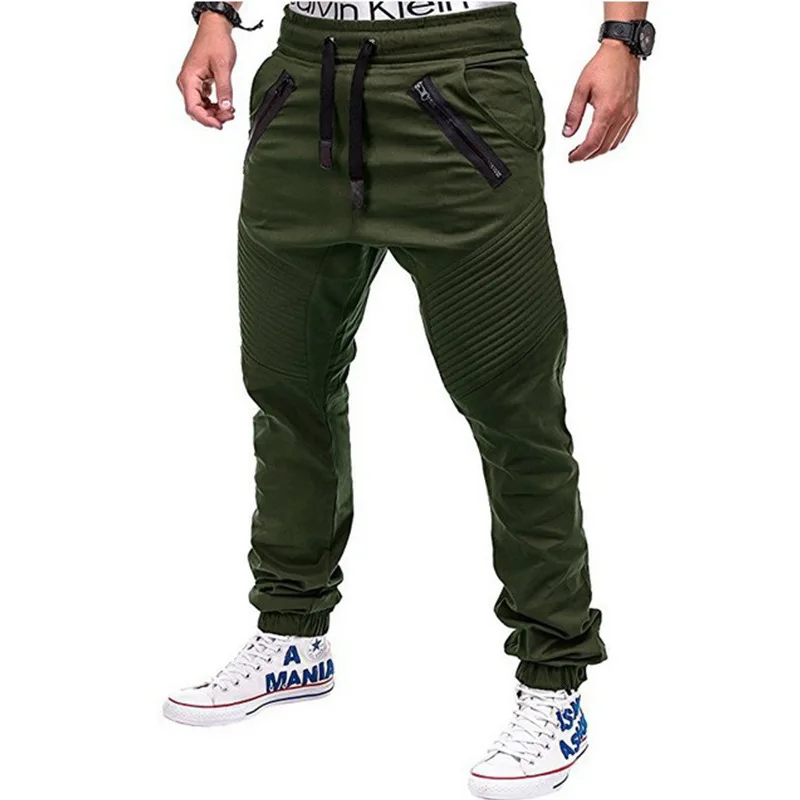 Herfst Mannen Broek 2021 Multi-Pocket Harembroek Hip Pop Streetwear Casual Mode Cargo Broek Jogger Mannen Kleding Slanke broek black cargos Cargo Pants