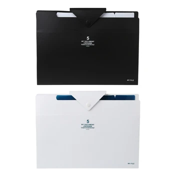

2020 New 5 layer Expanding File Folder Organ Bag A4 Organizer Paper Hold Document Folder