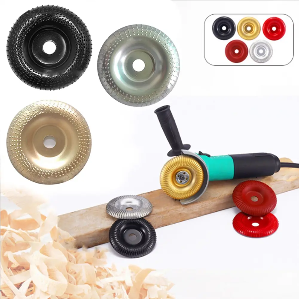 

Round Wood Angle Grinding Wheel Abrasive Disc Angle Grinder Carbide Coating 16mm/22mm Bore Shaping Sanding Carving Rotary Tool