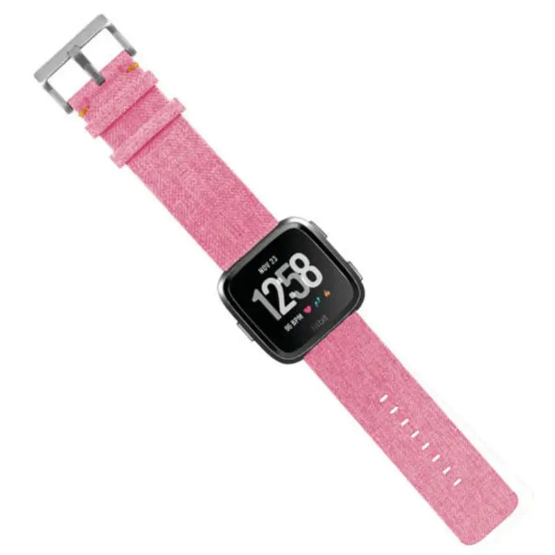 

TWISTER.CK Fabric Strap Wrist Bands with Stainless Metal Clasp for Fitbit Versa