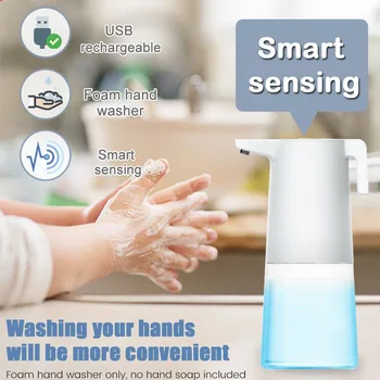 

300ml Automatic Foam Soap Dispenser Infrared Sensing Foam Soap Dispenser Induction Liquid Soap Dispenser For Bathroom Kitchen