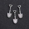 16pcs 10*32mm Vintage Charms mini Shovel Pendant two color Fit Bracelets Necklace DIY Metal Jewelry Making ► Photo 3/6