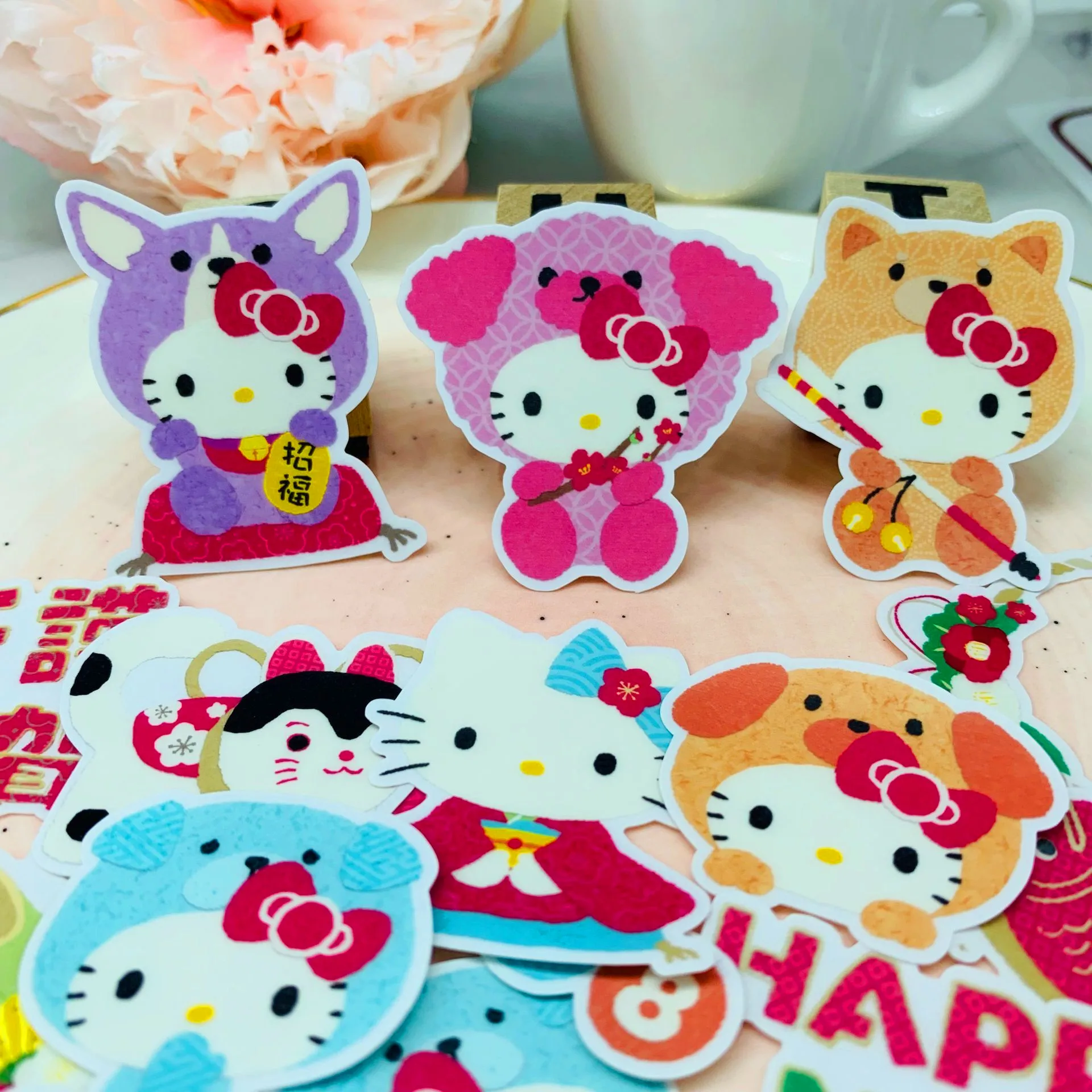 28 шт. год кошка креативные бумажные наклейки DIY украшения ваш ежедневный фотоальбом скрапбукинг этикетка канцелярские милые