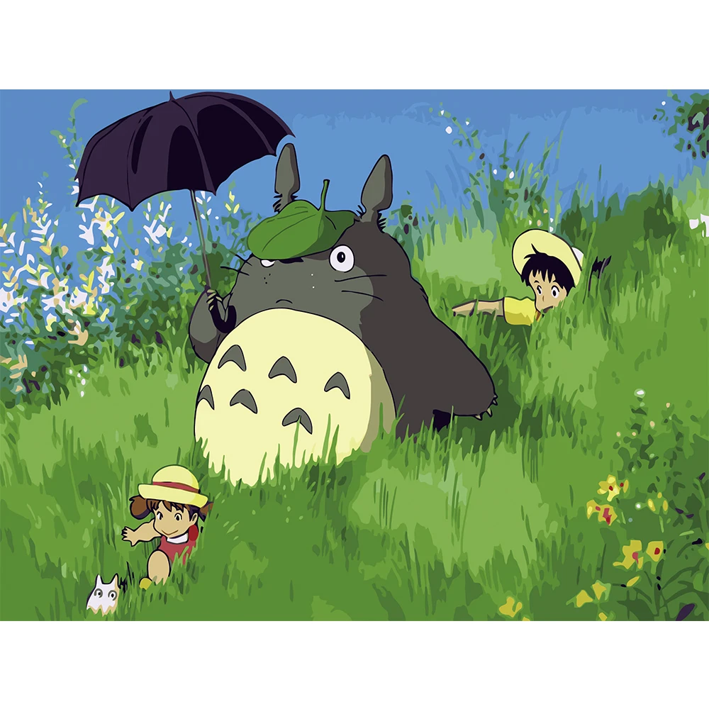 Живопись маслом по номерам Tonari Totoro/кеды Кеды для укладки волос Ручная роспись