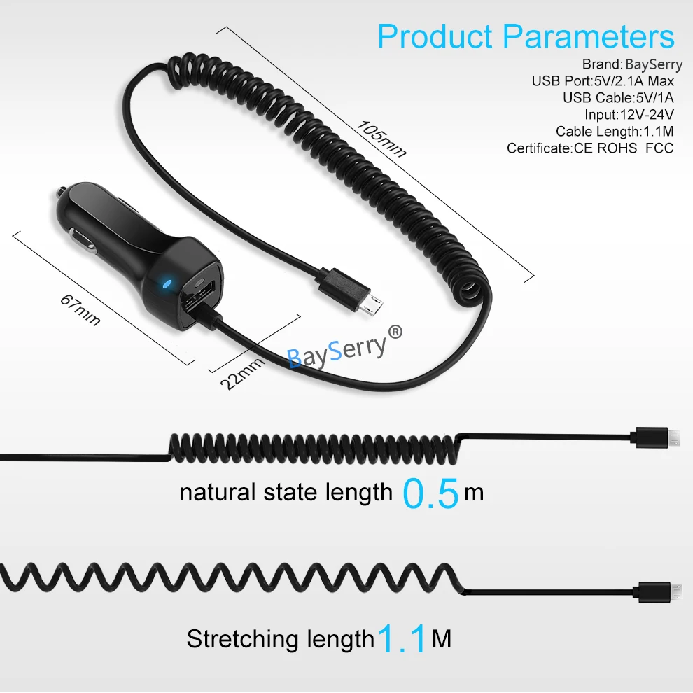 samsung usb c car charger USB Quick Charge Phone Car Charger Adapter Micro USB Type C Cable For Samsung S21 S10 iPhone 13 12 11 XR Xiaomi Google Pixel 3A apple car phone charger