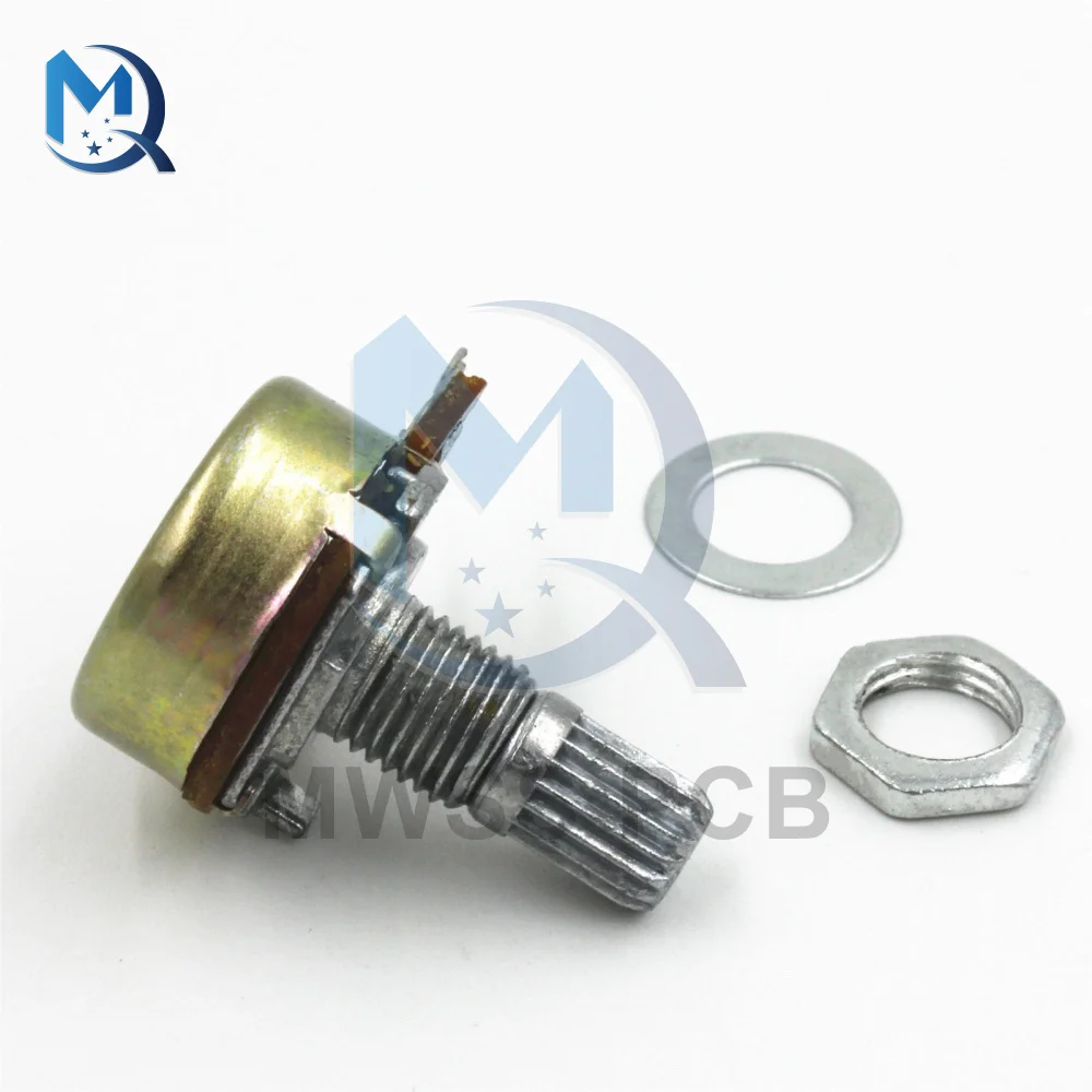 10pcs WH148 3pin 15mm B1K B2K B5K B10K B20K B50K B100K B250K B500K B1M Potentiometer 1K 2K 5K 10K 20K 50K 100K 250K 500K 1M