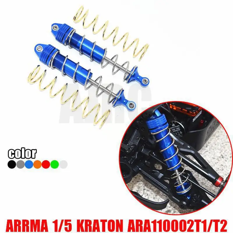 

ARRMA 1/5 KRATON 8S ARA110002T1/T2 OUTCAST алюминиевый сплав толстый пружинный амортизатор L = 187 мм задний амортизатор ARA330610