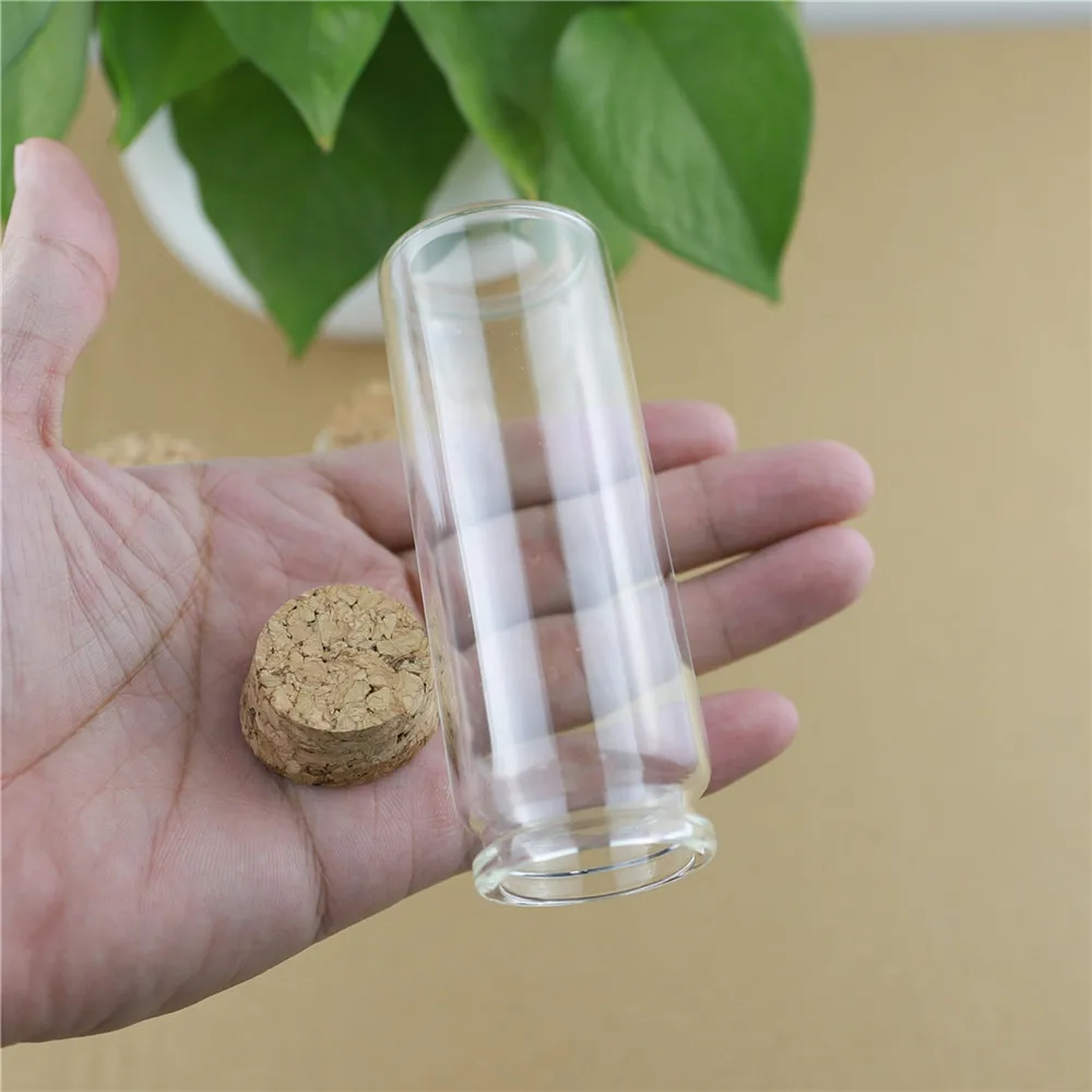 

24pcs/lot 37*100mm 80ml Glass Bottles Storage Jar for Spice Corks spicy Bottle Candy Containers Vials With Cork Stopper Wedding