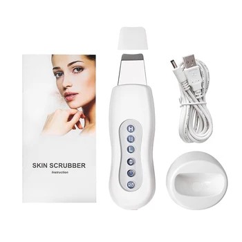 

Ultrasonic Skin Scraper Pore Cleaner Skin Scraper Beauty Device Black Shovel Ultrasonic Beauty Device Charging Style Y6