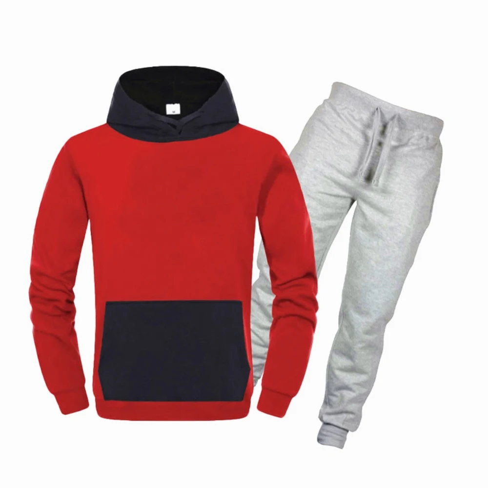 Модная баскетбольная толстовка с капюшоном, мужская и женская спортивная одежда+ спортивные штаны, повседневный костюм Харадзюку, толстовка в стиле хип-хоп, свитер с капюшоном - Цвет: HW-10