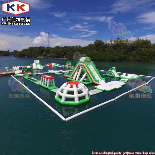 Entertainment Aqua Giant Inflatable Water Park Obstacle Course Large Water Inflatables 1