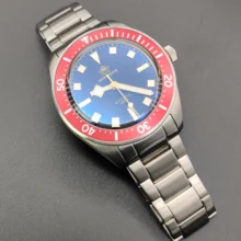 

ADDIESDIVE 44mm Men Watch Sport Retro Luxury bubble mirror pot cover Sapphire PT5000 Automatic Mechanical Watches 20bar Luminous