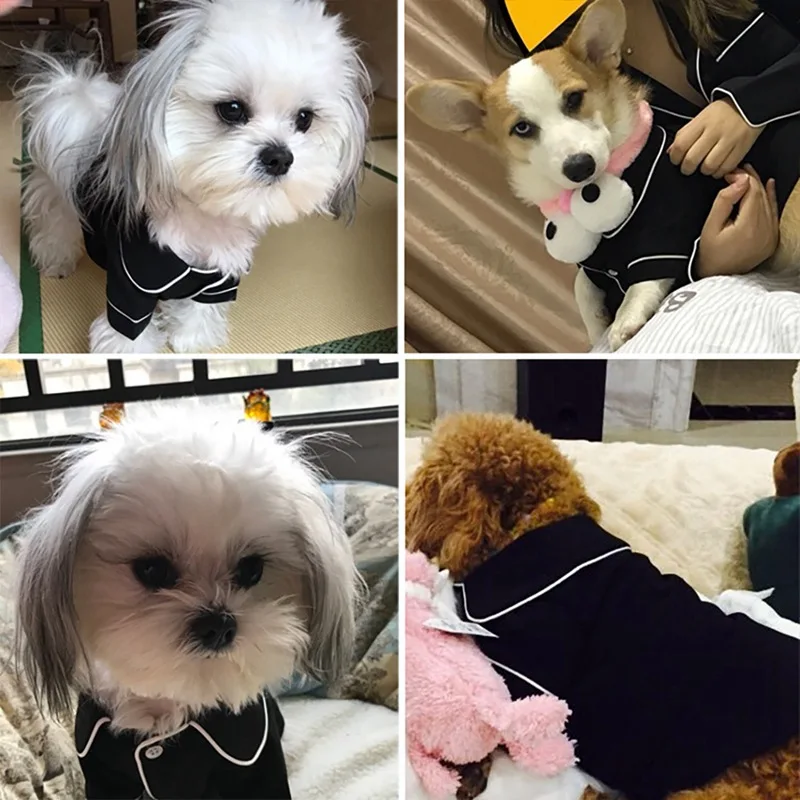 Собаки пижамы для домашних любимцев собак кошек одежда комбинезон для щенка для собаки пальто для чихуахуа померанских собак модная одежда рубашка