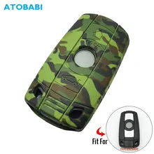 Силиконовый чехол для ключей от машины для BMW E90 E60 E70 E87 3 5 6 серия M3 M5 X1 X5 X6 Z4 дистанционный ключ дистанционный брелок Защитная крышка сумка авто аксессуары