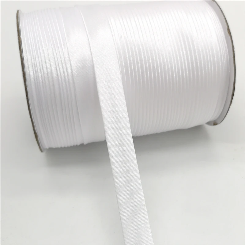 5 ярдов 15 мм швейная Атласная Лента Край швейная лента для одежды простыни подушки шляпы различные край ткани Шитье - Цвет: White