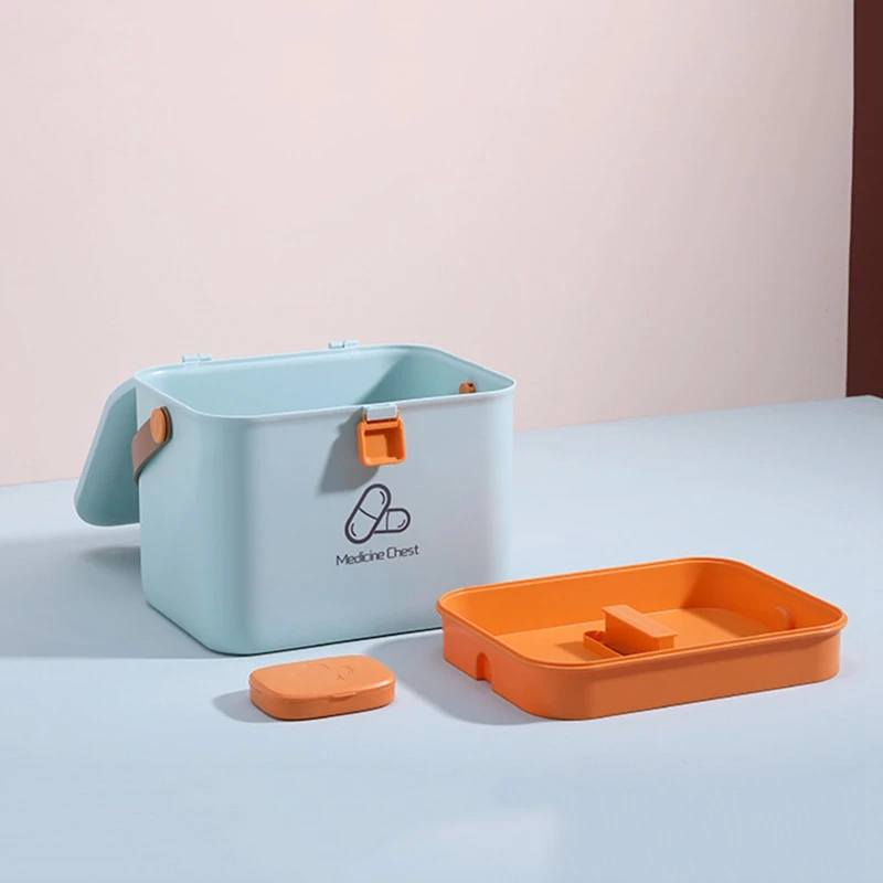  Portable Household Large-Capacity Mmedicine Storage Box First-Aid Medical Kit Drug Storage Box