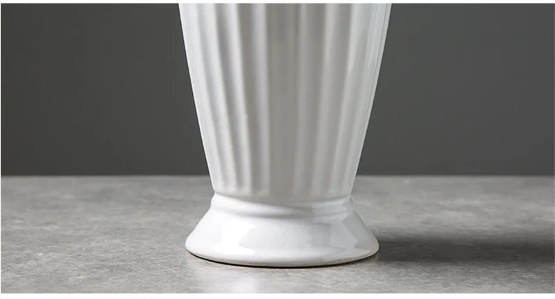 Классическая белая керамическая ваза в скандинавском стиле, китайская художественная Ремесла, Декор из фарфора для декора; ваза с цветами, домашняя Свадебная ваза, подарок
