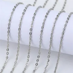 Gold and Silver Link Chains - 5m Bulk (1704 Rhodium 2mm)
