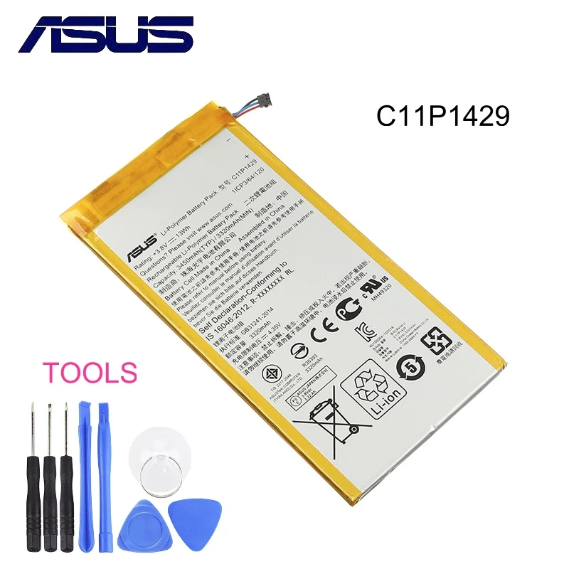 

Original ASUS High Capacity Zenpad C7.0 Battery For ASUS Z710 Zenpad C7.0 Z710C P01Z Z170MG Z710CG C11P1429 3450mAh