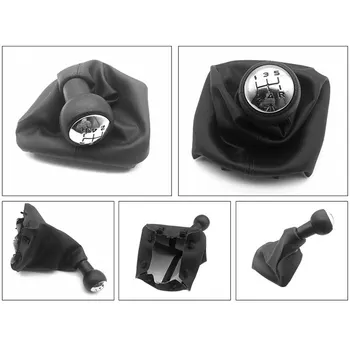 

New Class-Z Gear Shift Knob with leather cover, 5 Speed ​​Manual for Peugeot 301 307 308 407 3008 / Citroen C2 C4 Saxo XSARA