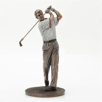 

Creative Chill Casting Copper Golf Series Art Sculpture Golf Figure Statue Craft Home Decoration Accessories Birthday Gift R3352