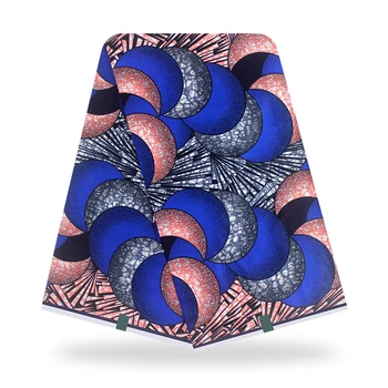 

Sinyafashion High Quality Tissue African Wax Prints Fabric Pure Cotton Nigerian Ankara Sewing Materials 6 Yards