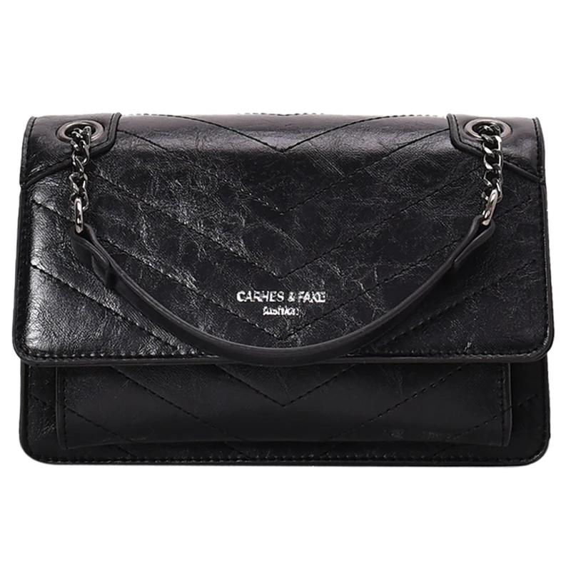 

iVog New Arrival Everyday Ladies Small Messenger Crossbody Handbag gg Black Chain Hand Bags for Women 2019