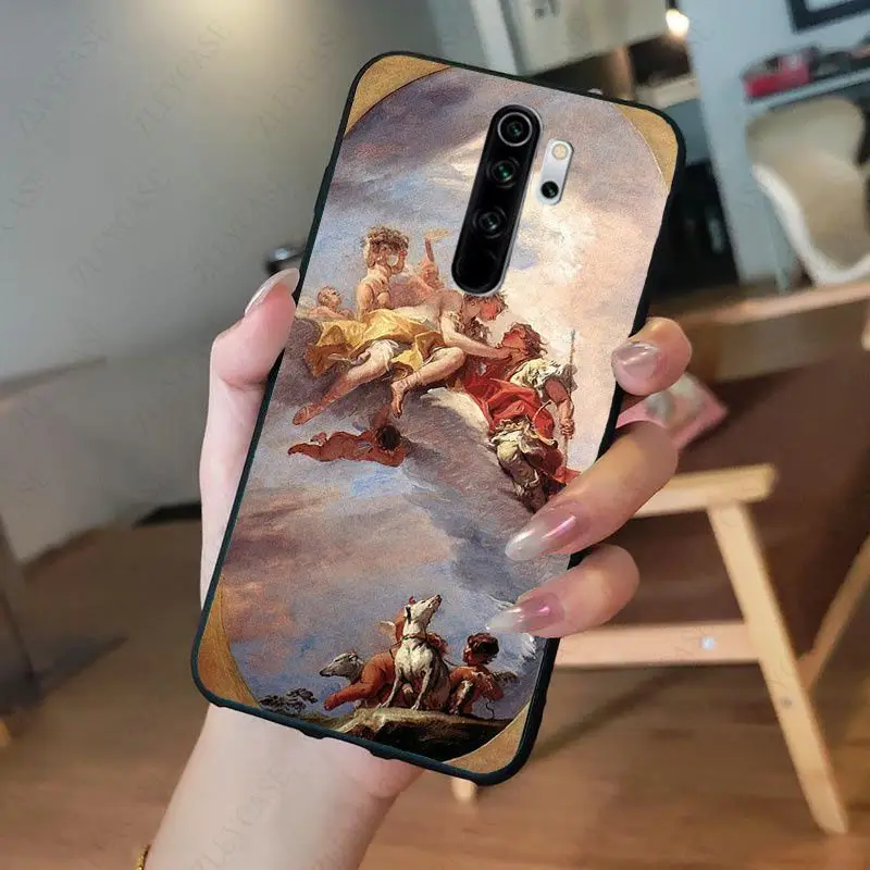 Art Painting The Birth Of Venus Phone Case for redmi note8pro note7 note5 note6pro 7 7A 8 8A Note8T Note9 note9s note9pro Cover xiaomi leather case handle Cases For Xiaomi