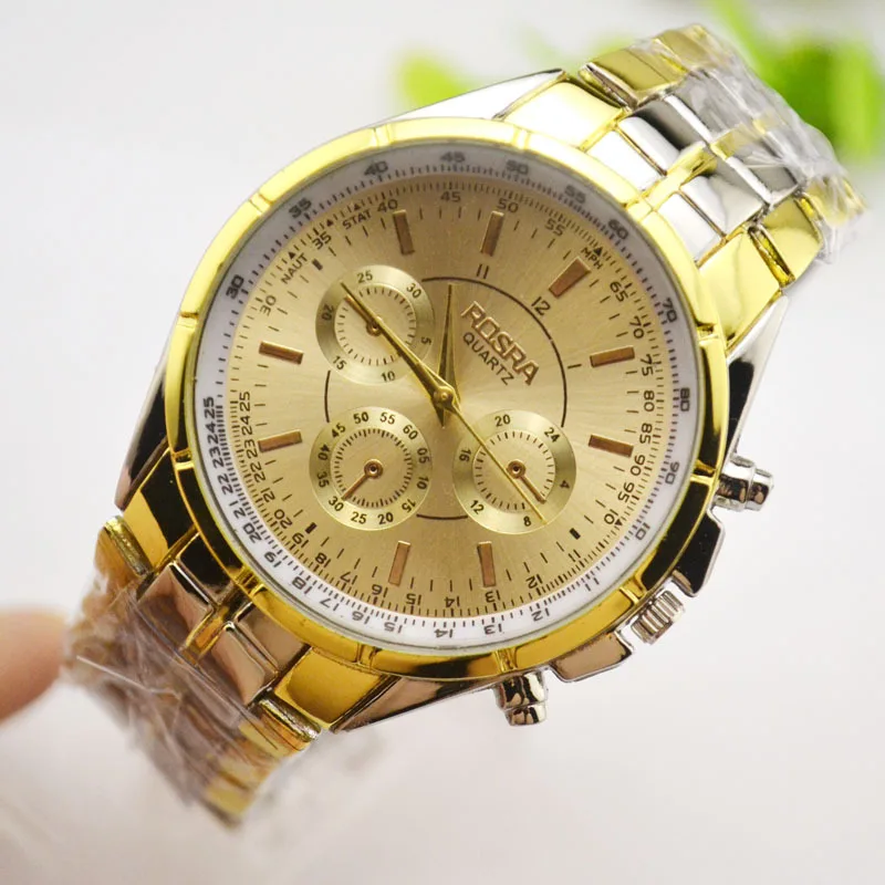 

AliExpress Business Jean King Steel Watch Middle Aged And Elderly People Men's Large with Numbers Retro Large Dial Quartz Watch