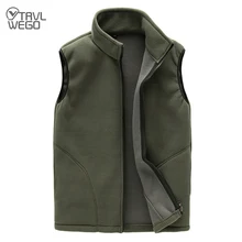 

TRVLWEGO Cardigan Men Women Spring Autumn Hiking Jacket Windproof Fishing Vests Sleeveless Soft Shell Warm Camping Clothes