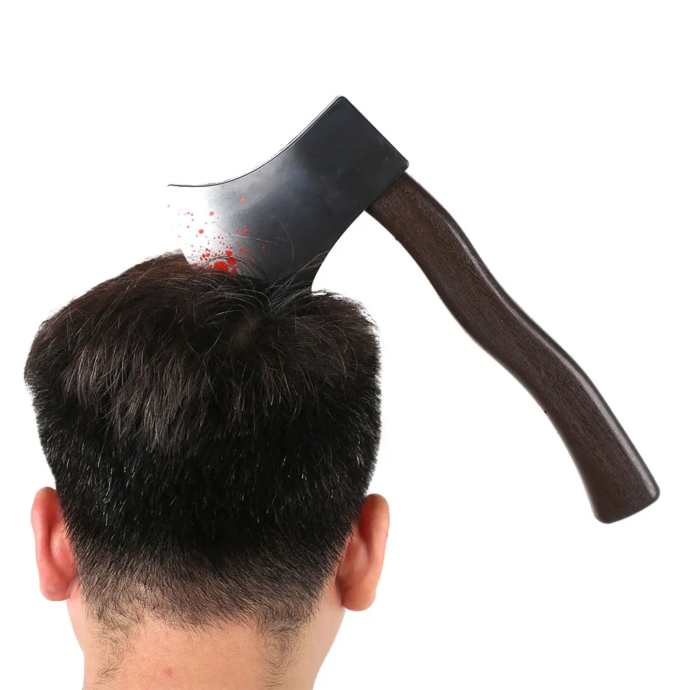Black Halloween Axe Stage All Saints' Day Fashion Halloween Axe Toy Props Beautiful Party Axe Props Novelty Performance Prank