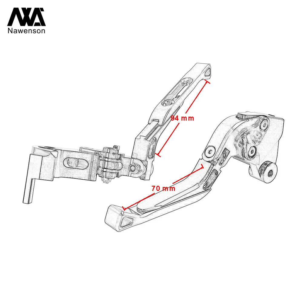 Регулируемые Складные Выдвижные ЧПУ рычаги тормоза мотоцикла сцепления для Honda CBR600RR 2007- CBR1000RR/Fireblade/SP