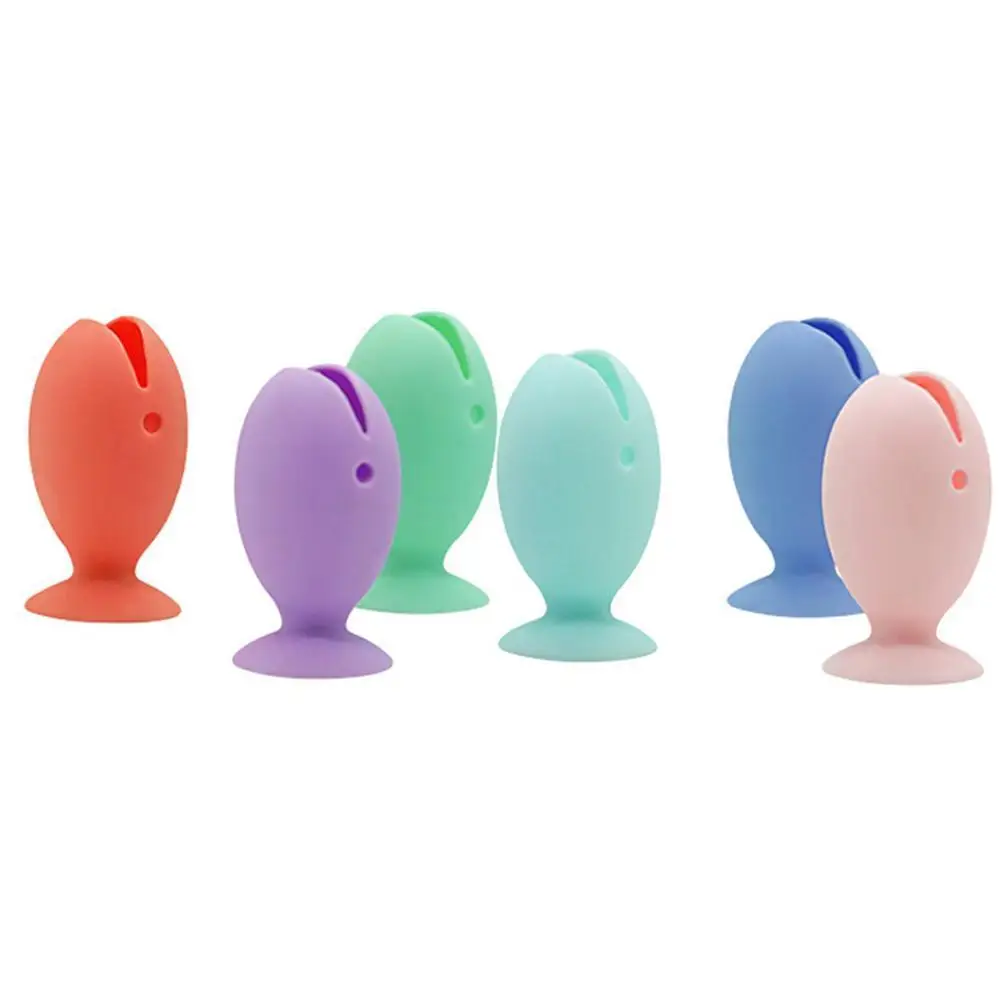 

Cute Cartoon Fish Silicone Toothbrush Holder 45mm Mini Toothbrush Bathroom Tool Toothbrush Storage Bracket Toothbrush Base Z9E6