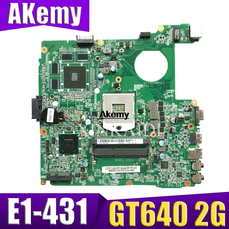 Материнская плата для ноутбука acer E1-431 E1-471 DAZQSAMB6F1 DAZQSAMB6E0 w/2 GB чип видеокарты
